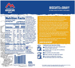 Mountain House Biscuits & Gravy Freeze Dried Meal, 2 Servings, Pouch