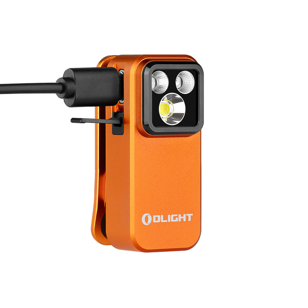 OLIGHT Oclip Pro S - Clip on Flashlight with Light, UV, and RGB Light, 600 Lumens Max