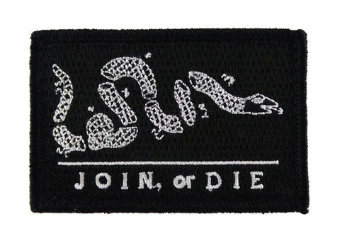 Join Or Die Snake Tactical Patch 2"x3" Morale Patch