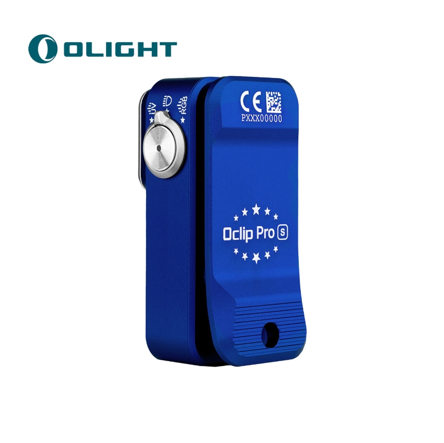 OLIGHT Oclip Pro S - Clip on Flashlight with Light, UV, and RGB Light, 600 Lumens Max
