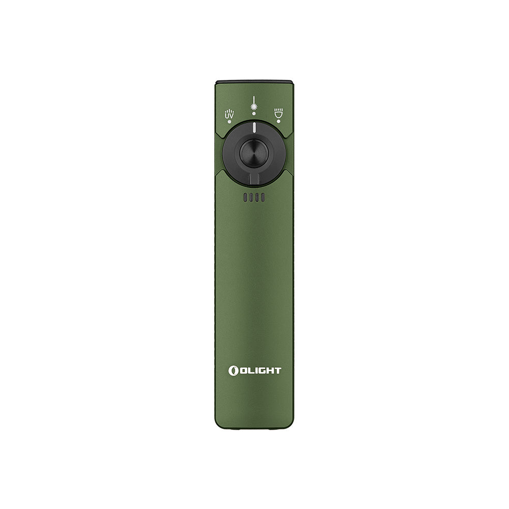 Olight Arkfeld Pro Flat Flashlight (1300 Lumen LED Light, Laser, and UV Light)