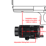 Olight Baldr S Rail Mounted Pistol Light - 800 Lumens, Green Laser