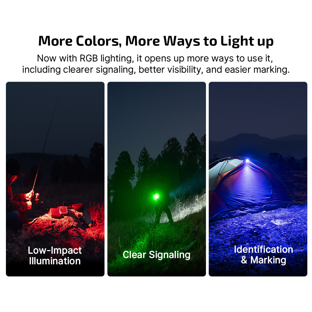 OLIGHT Oclip Pro S - Clip on Flashlight with Light, UV, and RGB Light, 600 Lumens Max