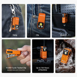 OLIGHT Oclip Pro S - Clip on Flashlight with Light, UV, and RGB Light, 600 Lumens Max