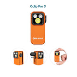 OLIGHT Oclip Pro S - Clip on Flashlight with Light, UV, and RGB Light, 600 Lumens Max