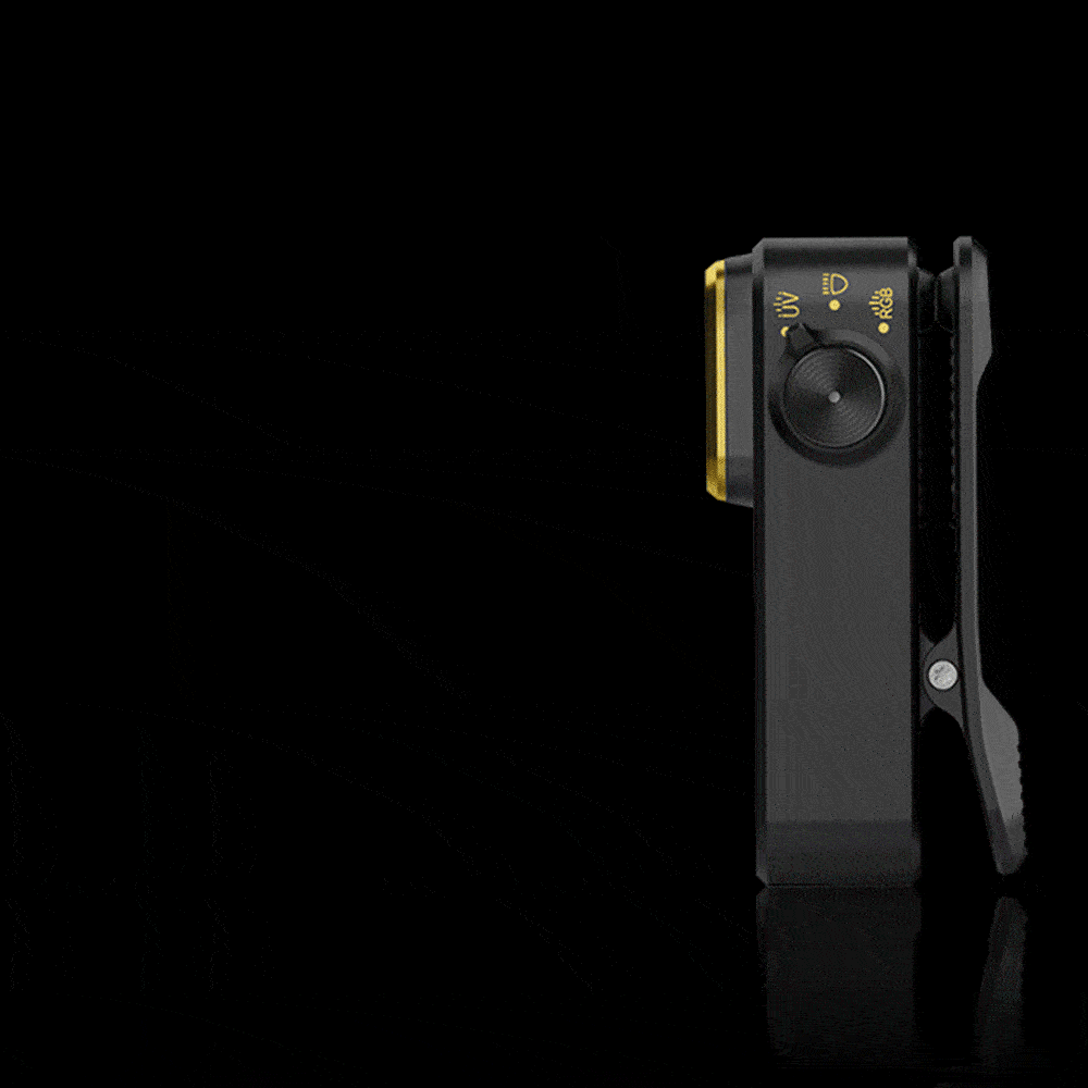 OLIGHT Oclip Pro S - Clip on Flashlight with Light, UV, and RGB Light, 600 Lumens Max