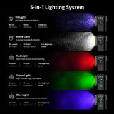 OLIGHT Oclip Pro S - Clip on Flashlight with Light, UV, and RGB Light, 600 Lumens Max