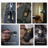 OLIGHT Oclip Pro S - Clip on Flashlight with Light, UV, and RGB Light, 600 Lumens Max