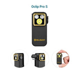 OLIGHT Oclip Pro S - Clip on Flashlight with Light, UV, and RGB Light, 600 Lumens Max