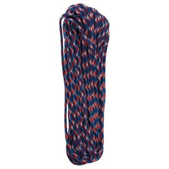 Red/White/Blue Camo 550 Paracord - 100 ft